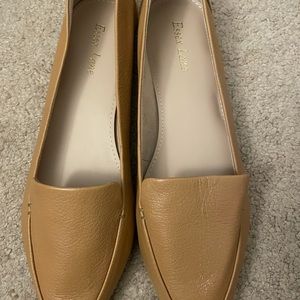 Tan Flats w/ low heel by Essex Lane